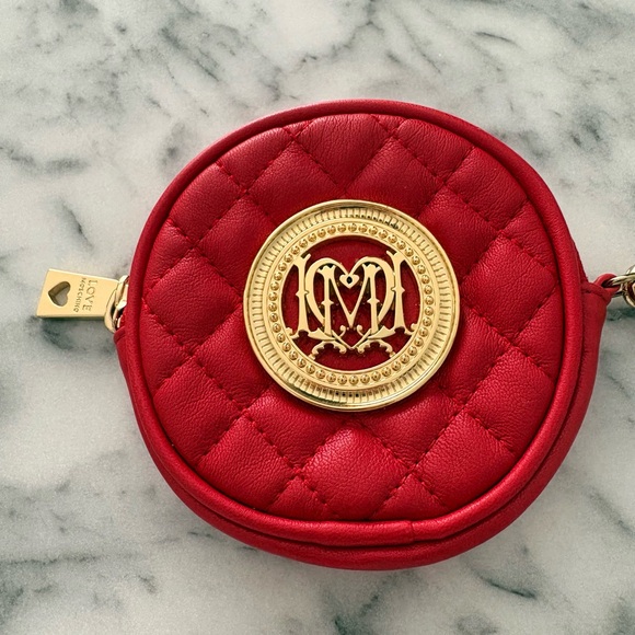 Love Moschino Red Quilted Coin Purse - Picture 2 of 5